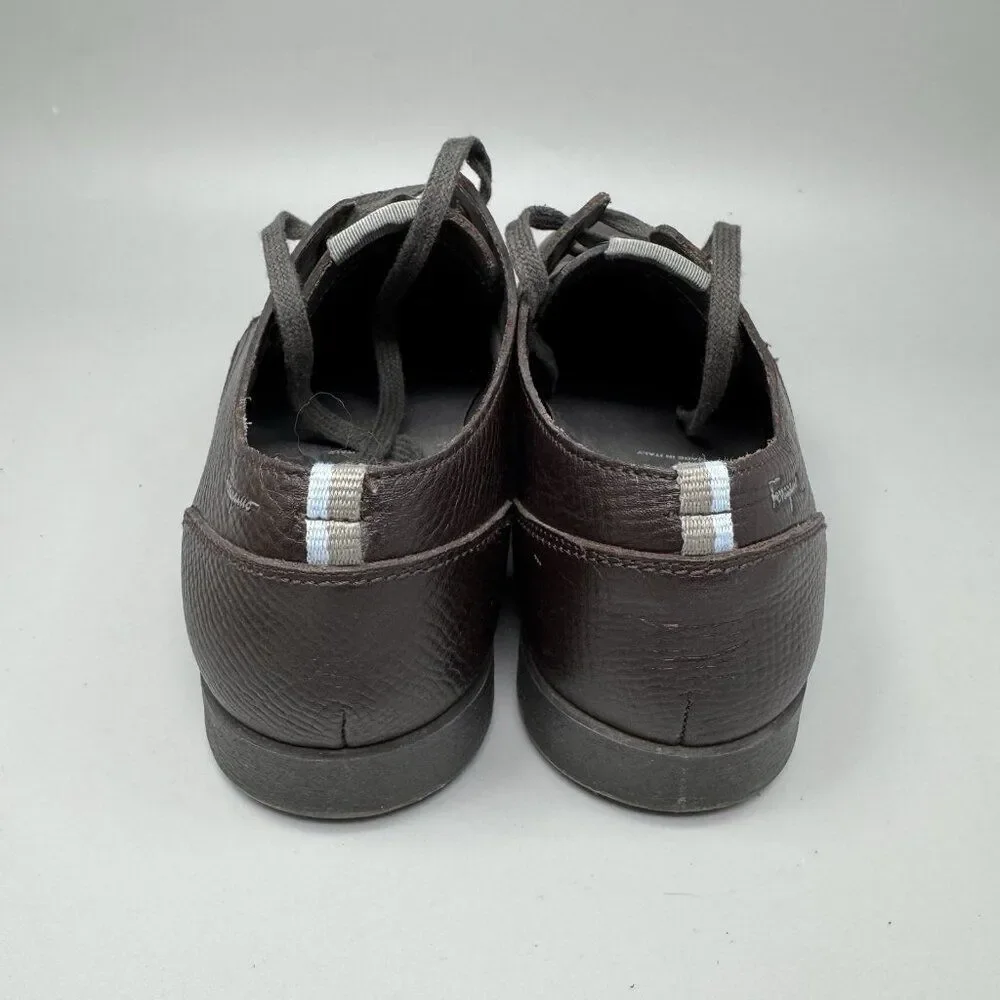 Salvadore Ferragamo World Mens Soft Soled Leather Shoes Size 8